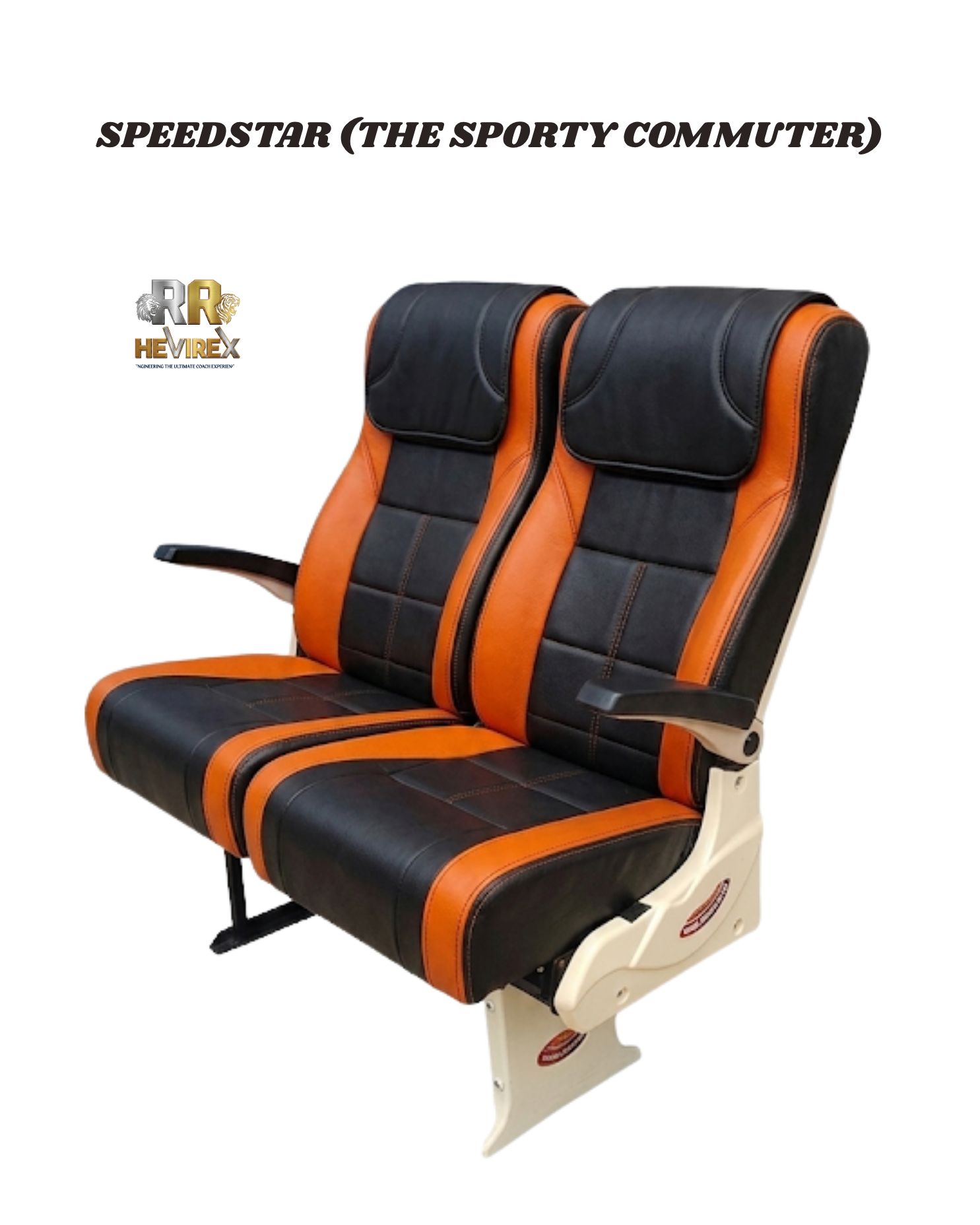 RR Hevirex Speedstar MODEL RRH-C08 — compact rapid-transit city bus seat, high-density seating for urban bus networks, space-optimised city commuter seat manufacturer Tamil Nadu